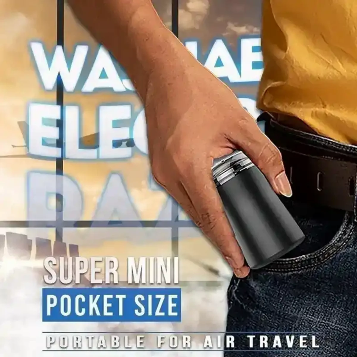 POCKET SIZE WASHABLE ELECTRIC RAZOR