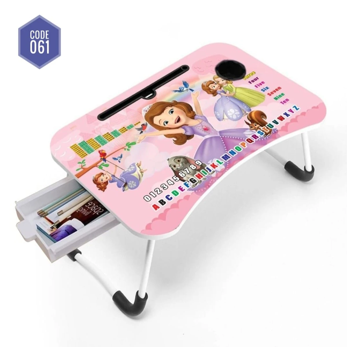Foldable Laptop Table And Kids Reading Table With Drawer