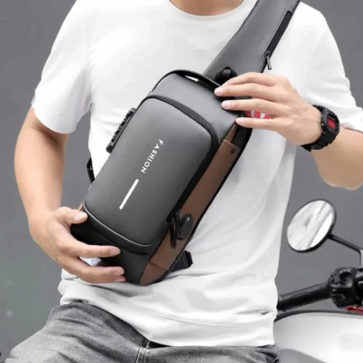 Next USB Charging Sport Sling Anti-Theft Shoulder Bag
