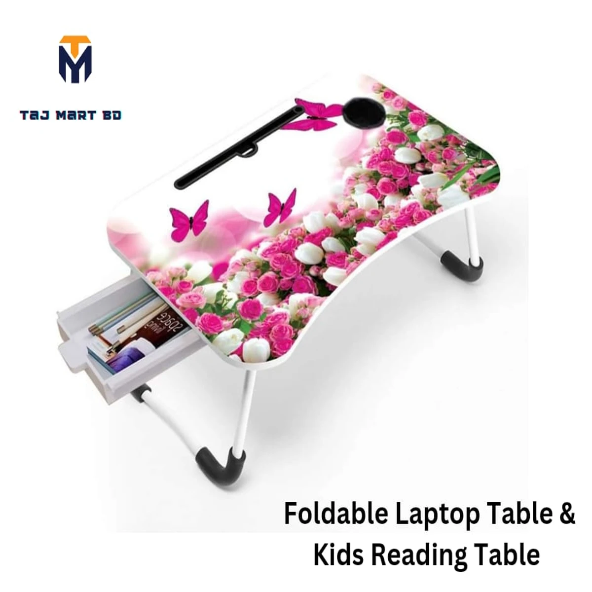 Foldable Laptop Table And Kids Reading Table 56 With Drawer