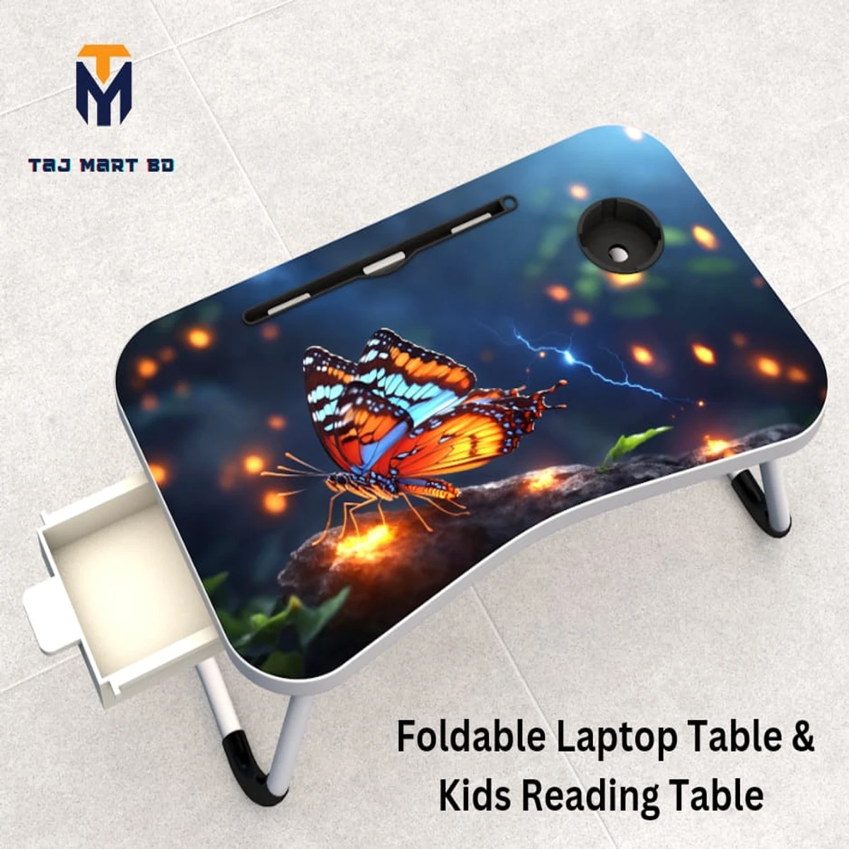 Foldable Laptop Table And Kids Reading Table 55 With Drawer