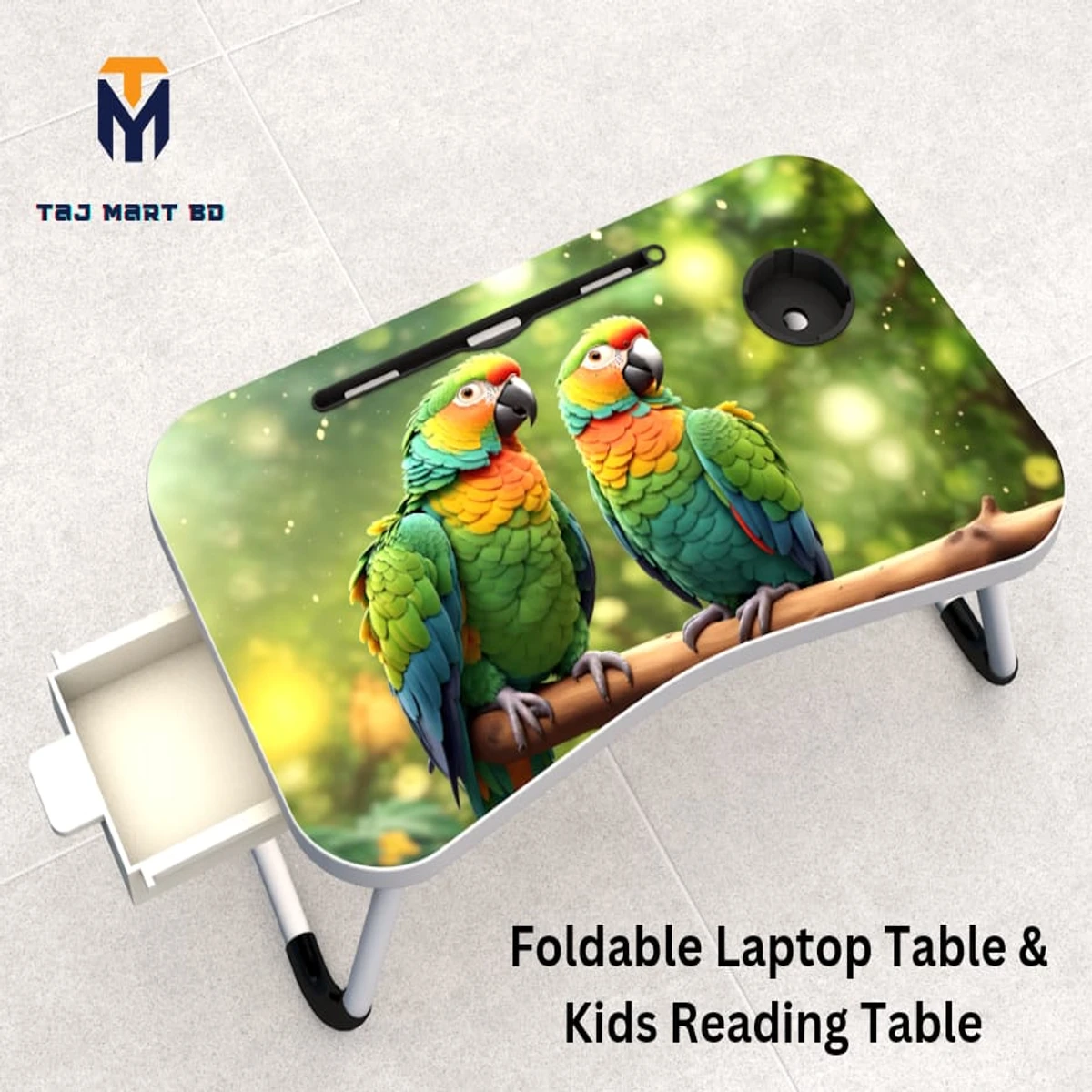 Foldable Laptop Table And Kids Reading Table 52 With Drawer