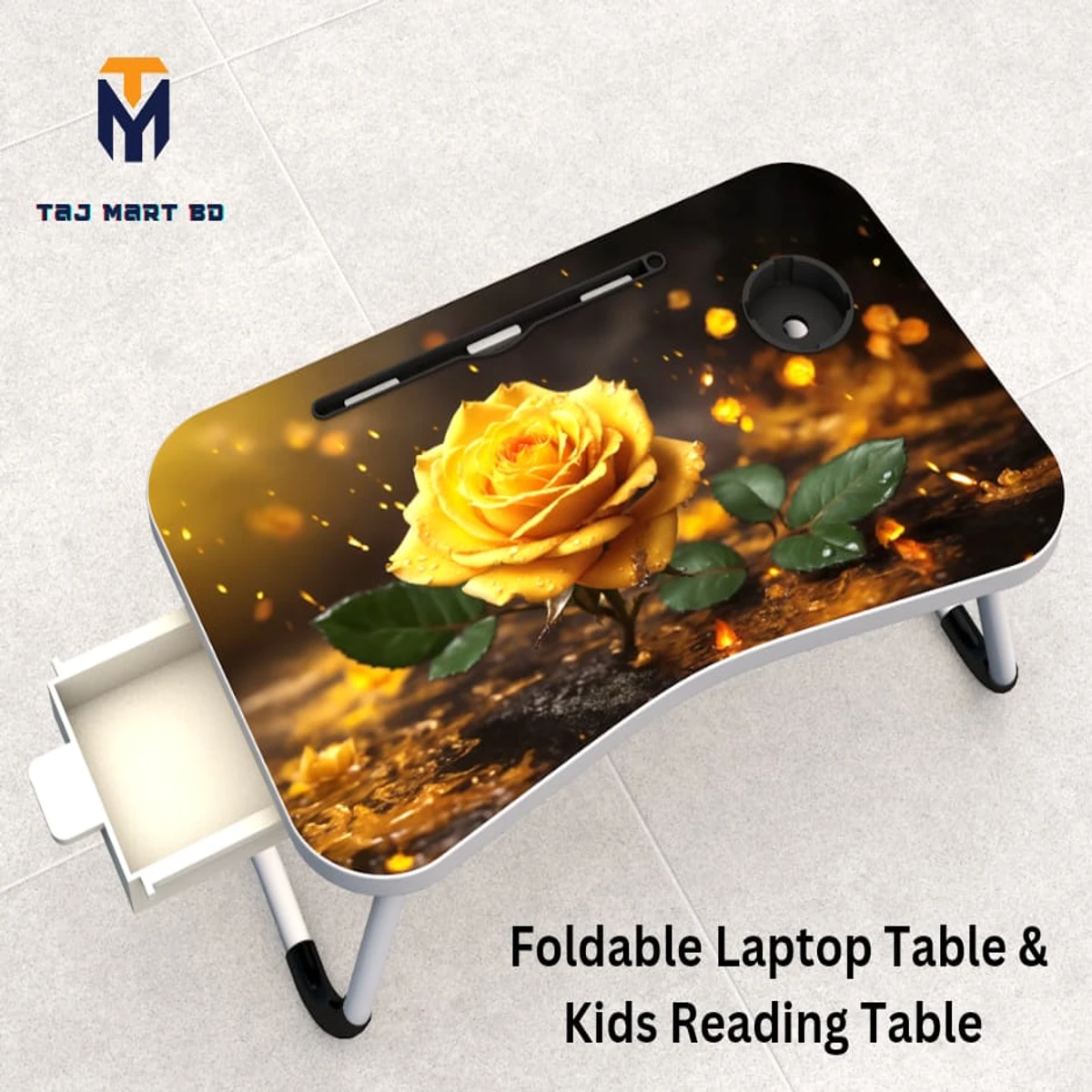 Foldable Laptop Table And Kids Reading Table 54 With Drawer