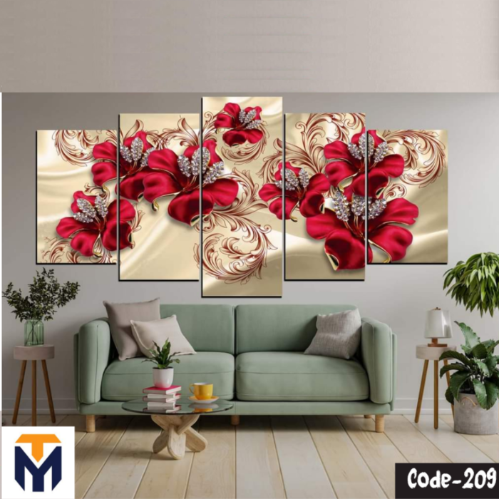 5Pcs In 1 Set Wall Canvas Art printing Code 509