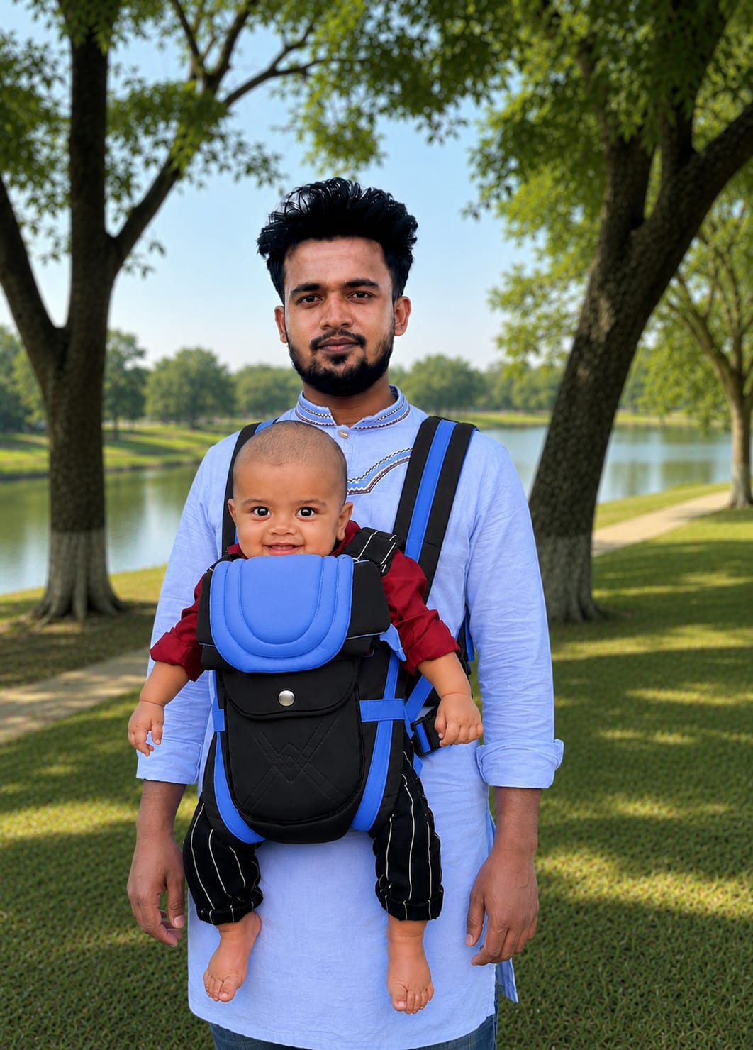 Comfortable Premium Stylish Baby Carrier Bag Blue