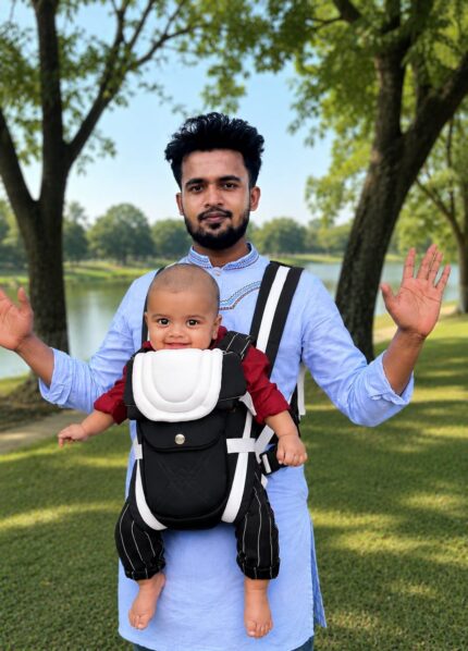 Comfortable Premium Stylish Baby Carrier Bag Black White