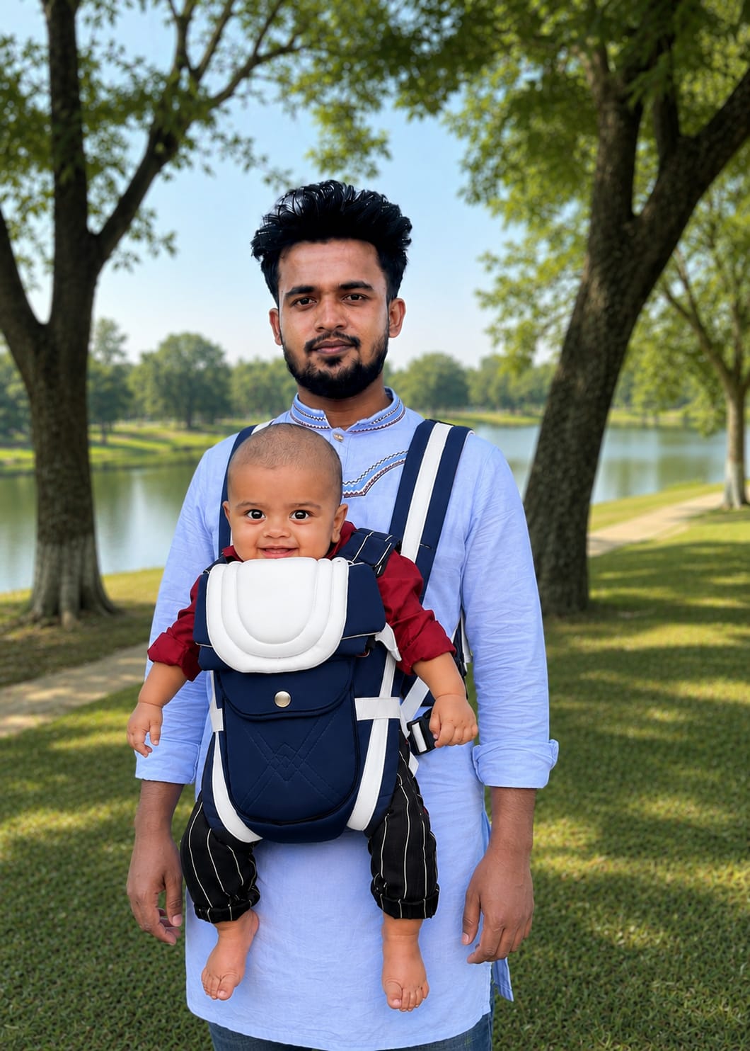 Comfortable Premium Stylish Baby Carrier Bag N blue