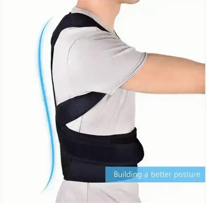 Back Brace Spine Support Belt Black tajmart