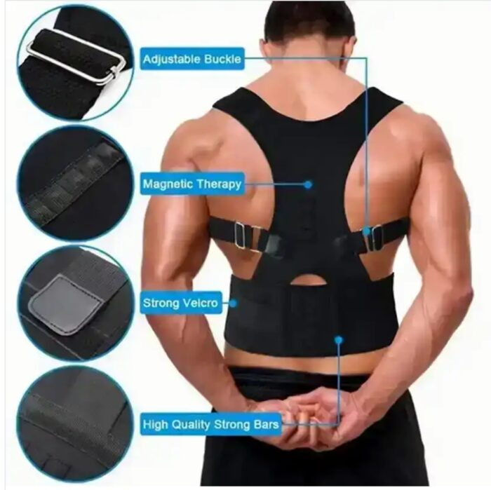 Back Brace Spine Support Belt Black 1