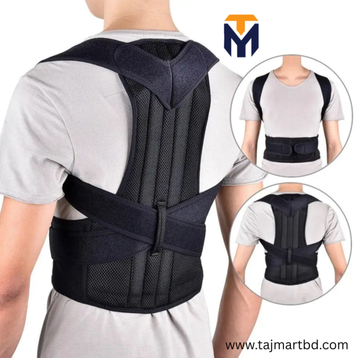 Back Brace Spine Support Belt Black
