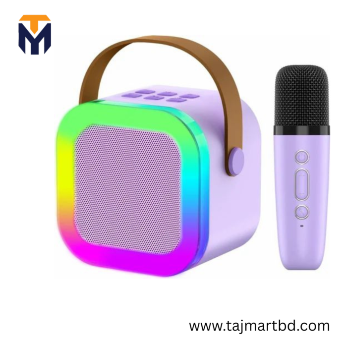 K12 Microphone Sound Wireless Bluetooth Sound Home Universal Singing tajmartbd