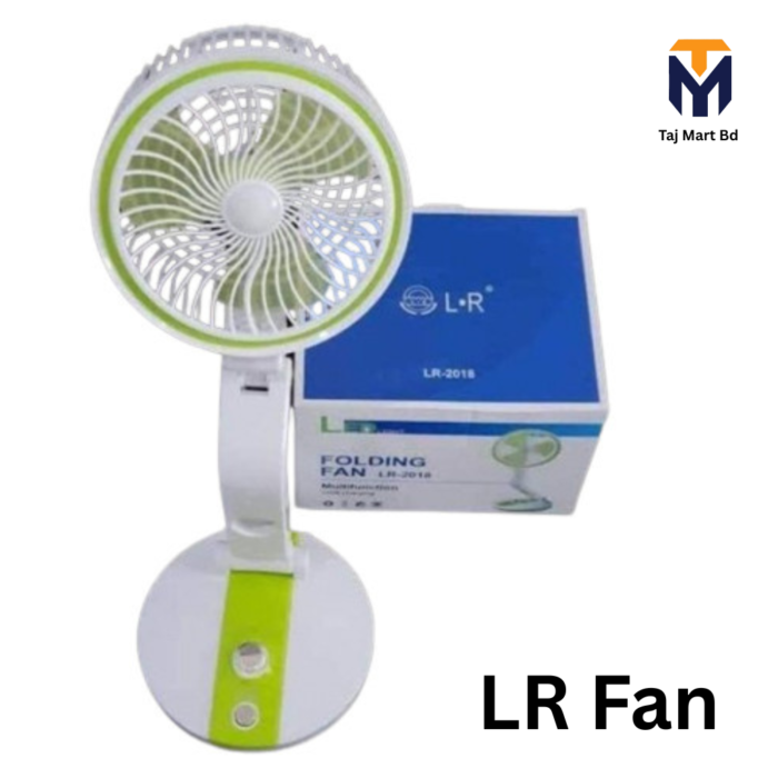 LR 2018 USB Rechargeable Folding Fan Green