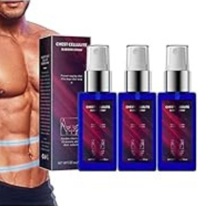 Gynecomastia _Weight Loss Male Breast Growth Accelerating Pectoral Muscles Reduction Spray 3 pis - Image 1