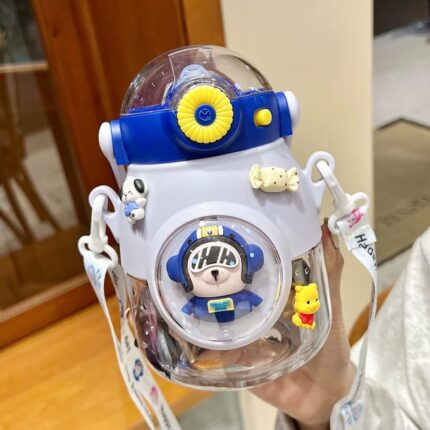 Kettle Handle Bear Design Kids Water Bottle